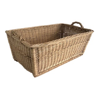 1950s French Market Basket For Sale