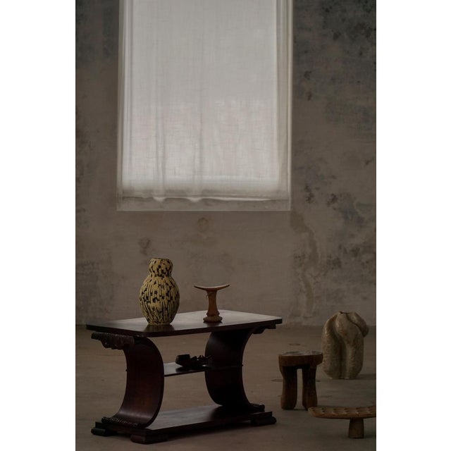 Danish Art Deco Wooden Side Table with Shelf, 1930s For Sale - Image 18 of 18