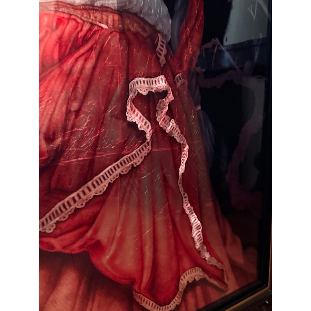Patrick Guyton “Bella Vita” Mixed Media on Aluminum With Silver Leaf Framed Contemporary Figurative Portrait For Sale In New York - Image 6 of 12