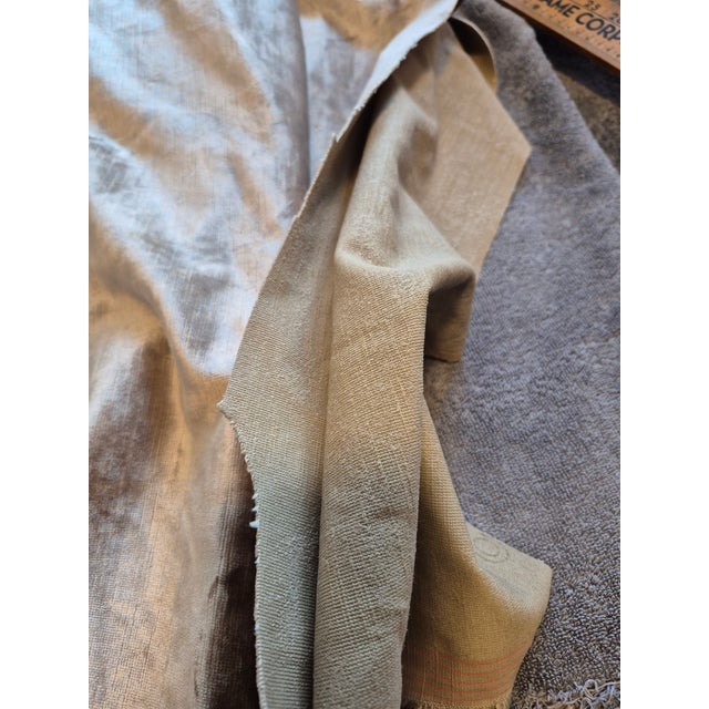 Silver Scalamandre "Paddington" Striated Cotton Velvet- 5 Yards For Sale - Image 8 of 10