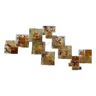 Patchwork Appliques by Toni Zuccheri for Venini, 1970, Set of 10 For Sale