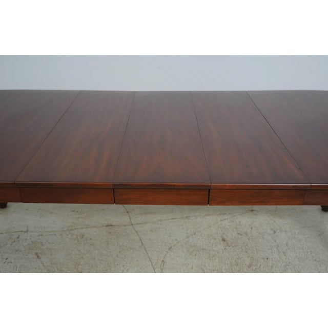 Brown Henkel Harris Cherry Queen Anne Dining Room Table For Sale - Image 8 of 12