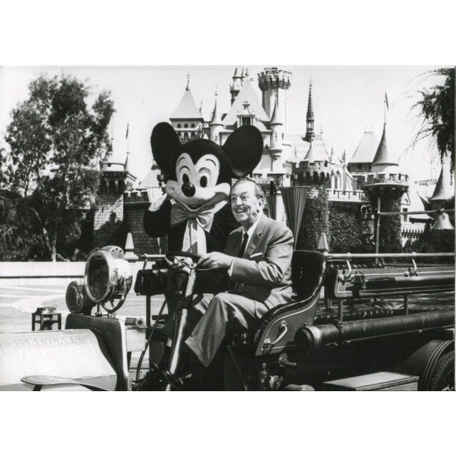 Walt Disney and Mickey Mouse in Disneyland, 1950s For Sale