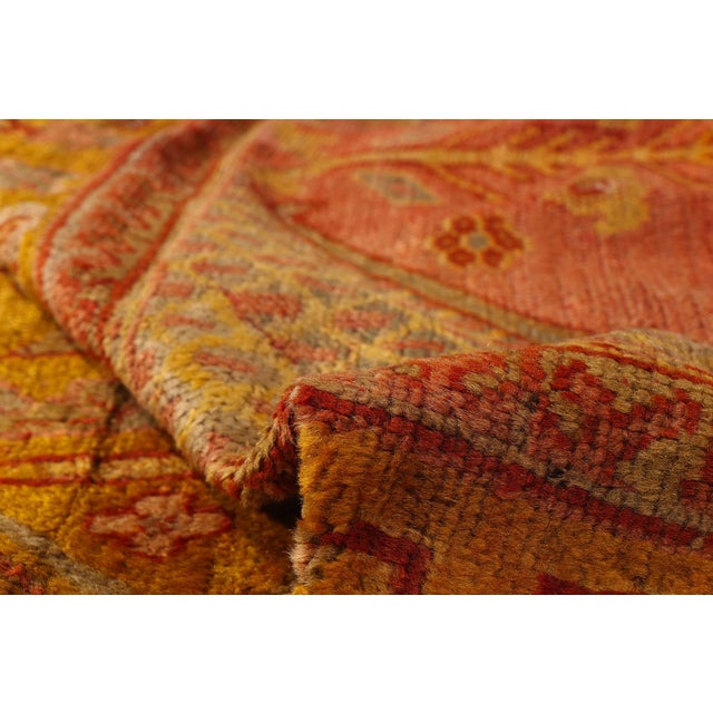 Late 19th Century Antique Turkish Oushak Rug - 09'03 X 15'04 For Sale In Dallas - Image 6 of 10