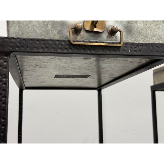 Arteriors Home Lisa Luby Ryan Collection Metal Storage Side Tables, Pair For Sale - Image 12 of 12