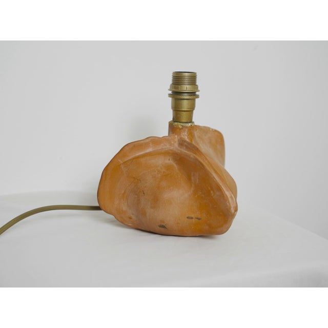 Ceramic Tim Orr Sculpture Lamp in Neutral Terracotta, 1970s For Sale - Image 3 of 17