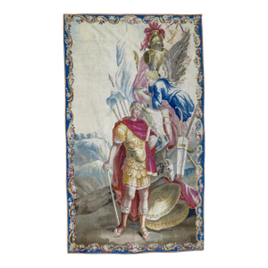 French Aubusson Tapestry Triumph of Soldier, Circa 1700