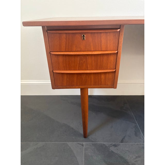 1960s Mid Century Teak Desk For Sale - Image 10 of 11
