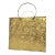 Vintage Brass Embossed Leaves Shopping Bag Magazine Stand For Sale