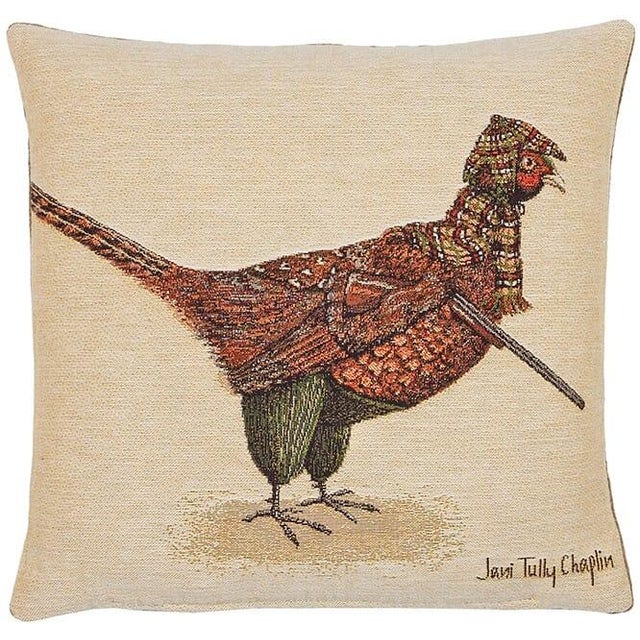 This beautiful tapestry cushion is finely woven by skilled weavers on traditional Jacquard Tapestry looms. The tapestry...