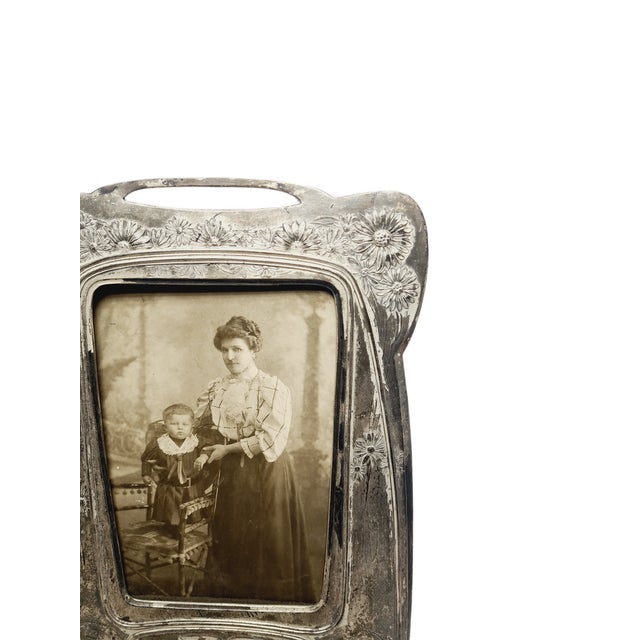 Art Nouveau Bronze Frame, Denmark, 1900s For Sale - Image 4 of 17