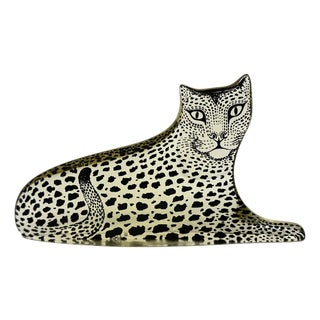 Large Mid-Century Modern Resin Leopard by Abraham Palatnik, Brazil, 1970s For Sale