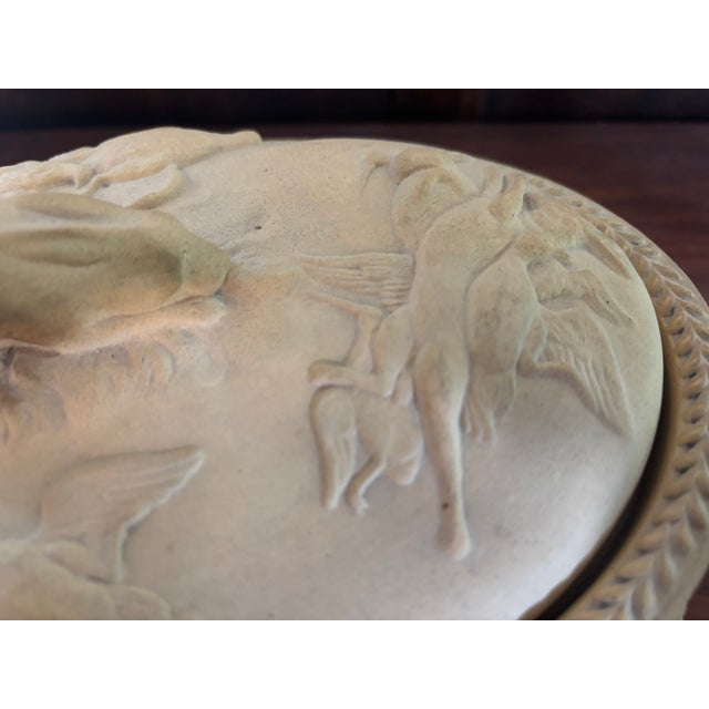 Mid 20th Century Signed Wedgewood Cane Ware Game Pie Tureen or Serving Dish With Cover and Insert For Sale - Image 13 of 16