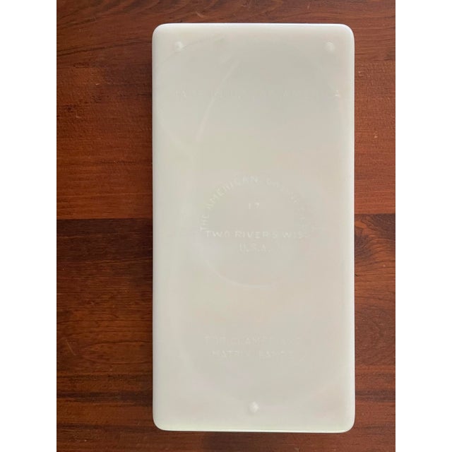 White Vintage Milk Glass Sectioned Tray For Sale - Image 8 of 8
