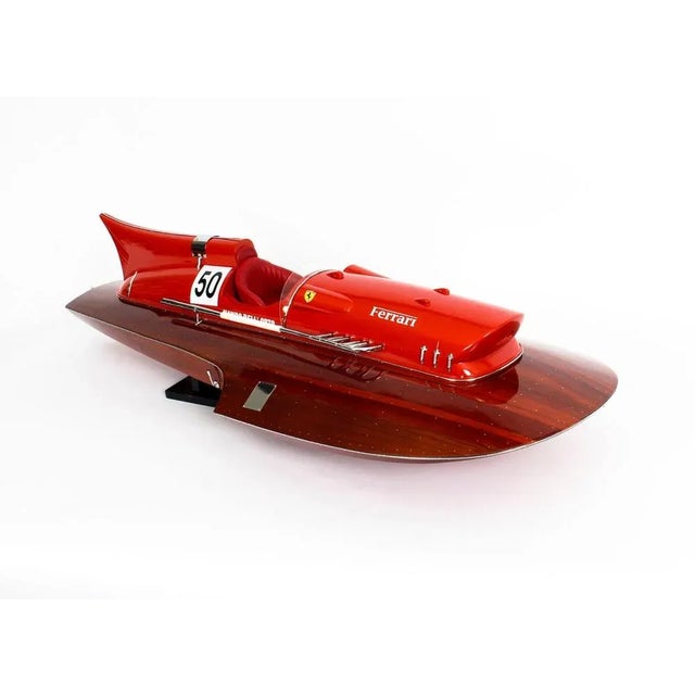 This is a superb vintage model of a ferrari hydroplane from 1954. Ferrari motor cars are adored on all corners of the...