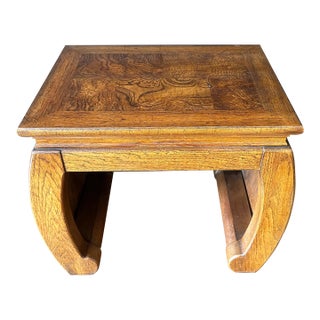 Vintage 1990’s Burl Wood Small Side Table by Gordon’s Fine Furniture For Sale