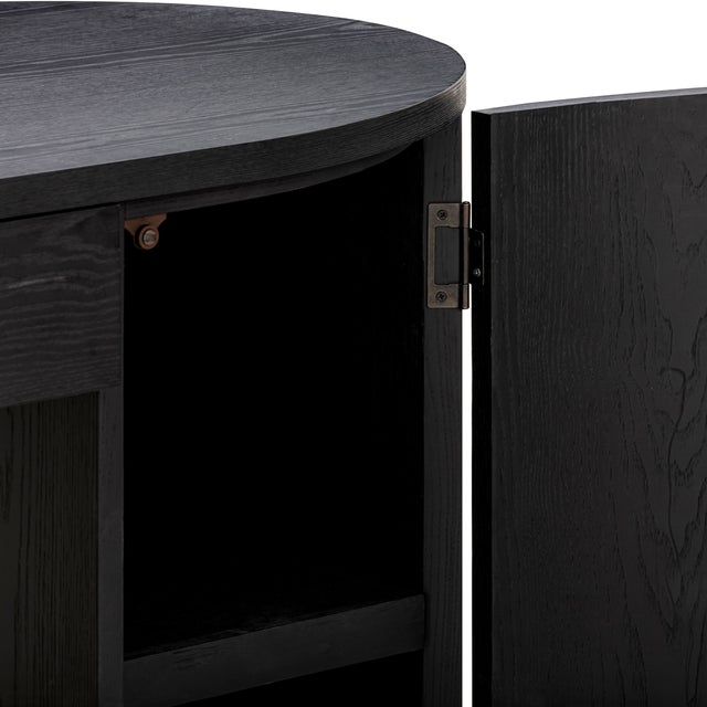 Marlow Black Wood Executive Desk For Sale - Image 9 of 9