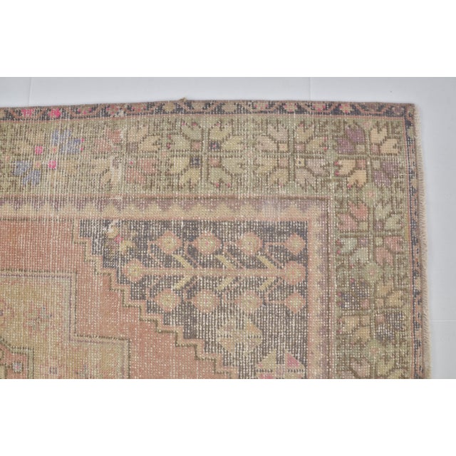 Textile Vintage Handknotted Area Carpet For Sale - Image 7 of 10