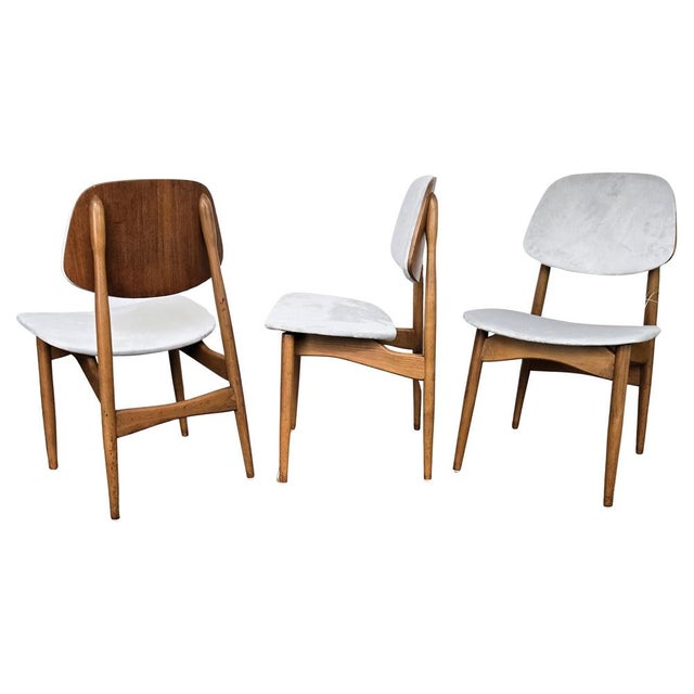 Mid-Century Modern Italian Walnut Wood Dining Chairs, 1950s, Set of 6 For Sale - Image 10 of 10