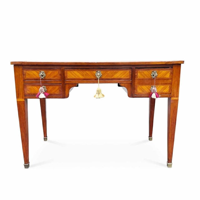 19th Century Louis XVI French Center Desk For Sale - Image 11 of 12