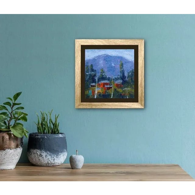 Textile "Mt. Tamalpais Marin County" Contemporary Landscape Oil Painting For Sale - Image 7 of 12