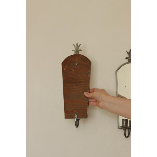 Metal Swedish Grace Sconces by Nils Erik Nordströms Tennverkstad, 1926, Set of 2 For Sale - Image 7 of 12