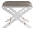 Delano Gold Roxanne Lucite X-Bench For Sale