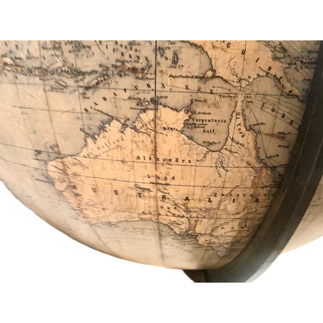 Rare German 1879 Dietrich Reimer Terrestrial Globe, Cartography by Heinrich Kiepert (1818–1899) For Sale - Image 12 of 18