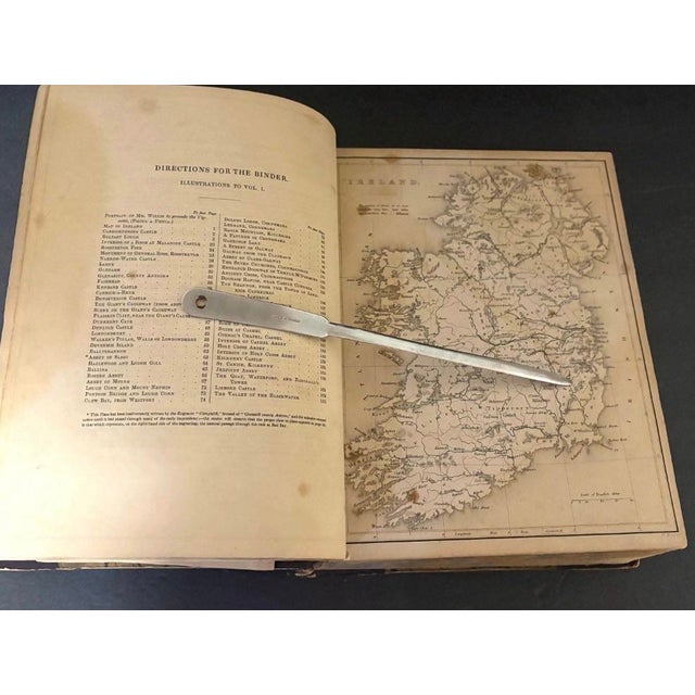 1940s Antique Irish History Book - Scenery and Antiquities of Ireland - 1841 -Bartlett | Antique Leather Bound Book For Sale - Image 5 of 8