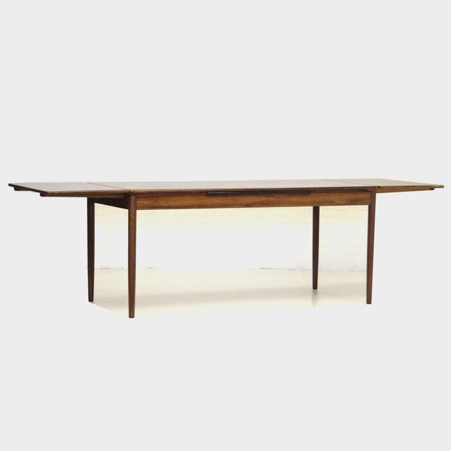 1960s Large Mid-Century Modern Extendable Rosewood Dining Table, 1960s For Sale - Image 5 of 7