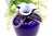 Blue Porcelain Pot with Silver Applications For Sale - Image 5 of 6