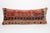 Textile Antique Handwoven Red & Navy Rug Pillow – Home Décor Accent -16'' X 39'' For Sale - Image 7 of 10