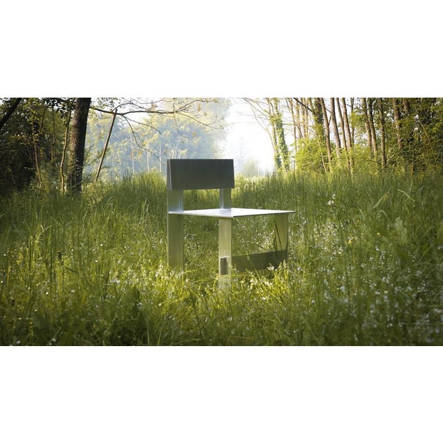 Soft Futurism Al Chair in Aluminum and Stainless Steel by Filippo Andrighetto For Sale - Image 6 of 13