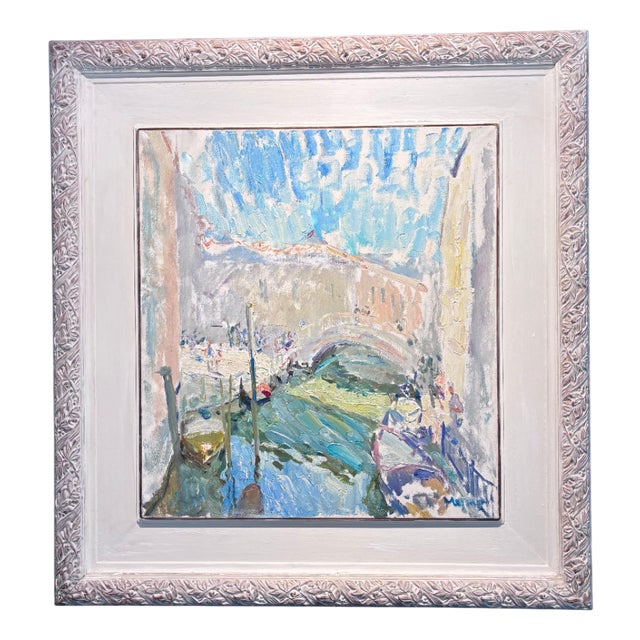 Georgij Moroz, Near the Rialto Bridge, Venice, 1999, Painting For Sale