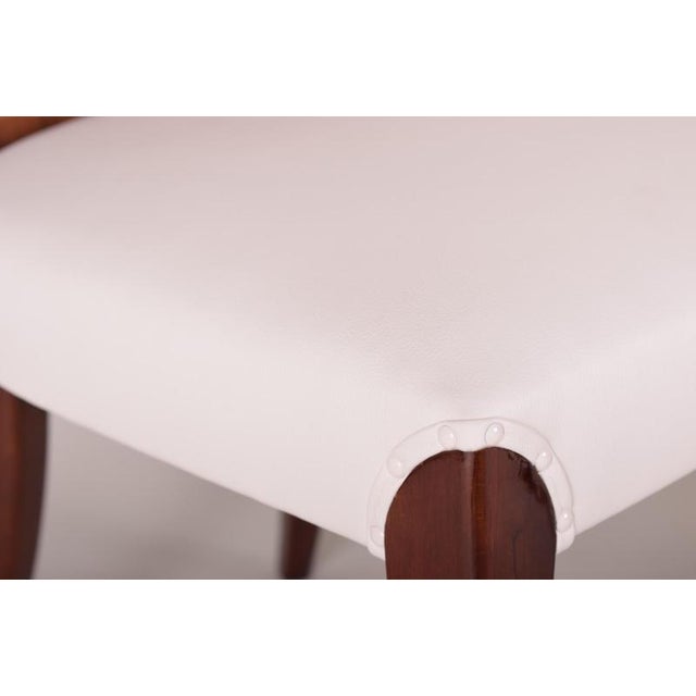 Animal Skin Art Deco Chairs attributed to J. Halabala for Up Závody, Czech, 1940s, Set of 6 For Sale - Image 7 of 8