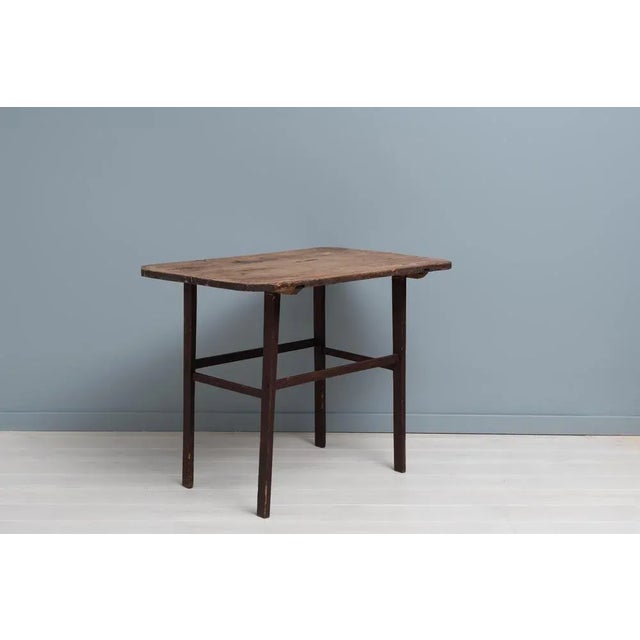 Wood 19th Century Swedish Folk Art Pine Side Table For Sale - Image 7 of 11