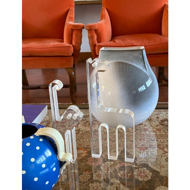 Acrylic Monkey Sculpture by Silvio Russo for Guzzini, Italy, 1970s For Sale - Image 7 of 16