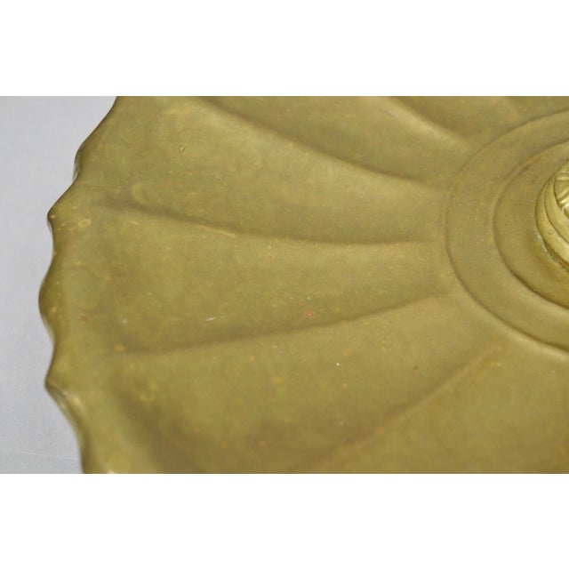 Vintage Art Nouveau Brass Figural Nude Woman Centerpiece Compote Dish Bowl For Sale - Image 17 of 18