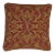 Red, Taupe & Beige Aubusson Throw Pillow For Sale