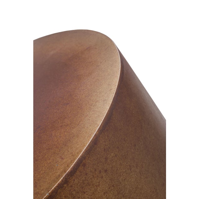 About New round column stool or side, coffee table in oxide finished. Additional Options Finished Oxide Colors Details...