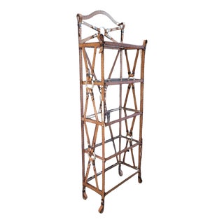 Vintage Display Case in Wrought Iron by Jacques Adnet for Hermès, 1970s For Sale