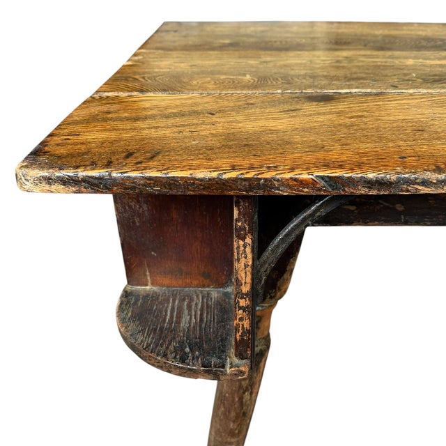 Brown 19th Century American Tavern Poker Table For Sale - Image 8 of 13