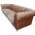 Elevate Your Living Space With This Stunning, Handcrafted Chesterfield Sofa and Ottoman in Genuine Tan Leather For Sale In Raleigh - Image 6 of 12