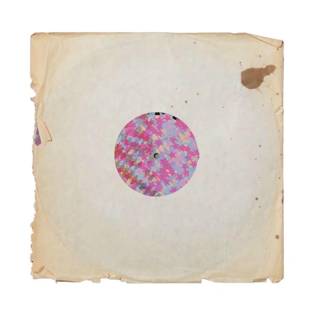 Pink William Weege, Mixed Media Pop Art Abstract Painting on Vinyl Record LP Wall Sculpture Weege, 1976 For Sale - Image 8 of 9