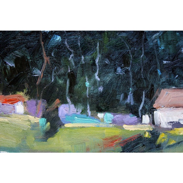 Wood Original Oil Painting, Plein Air Landscape California For Sale - Image 7 of 13