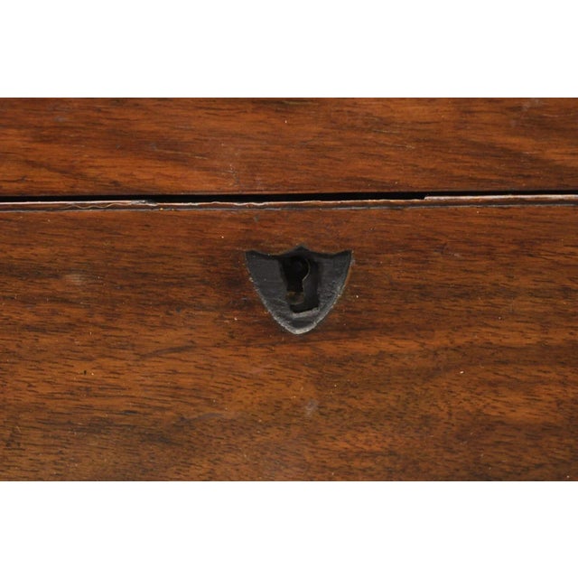 Antique English Victorian Burl Walnut Small Lap Desk Box With Fitted Interior For Sale In Philadelphia - Image 6 of 12