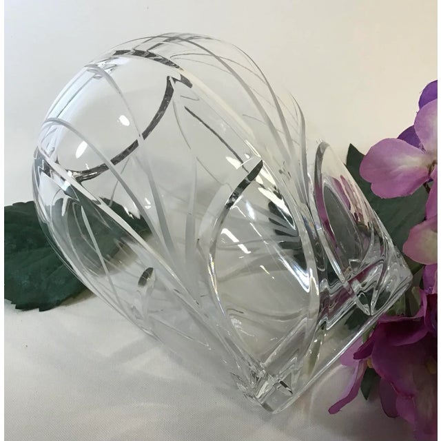 1990’s Cut Glass Large Urn Vase For Sale In Greensboro - Image 6 of 13