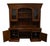 High End Cherry Contemporary Traditional Style 80" Computer Desk / Credenza W. Storage Display Hutch For Sale - Image 4 of 12