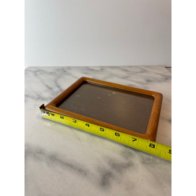Mid-Century Modern Solid Teak Picture Frame Danish Modern Wall or Tabletop Display For Sale In Seattle - Image 6 of 7