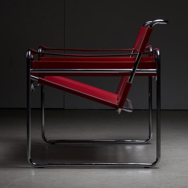 Marcel Breuer Wassily Chair by Marcell Breuer for Knoll, 1980s For Sale - Image 4 of 14